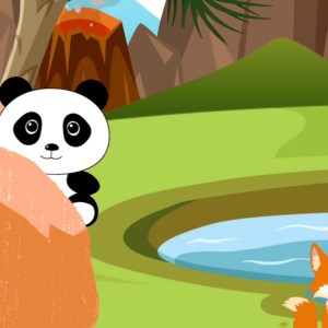 English Story Series – Fox and Panda discovers a secret cave