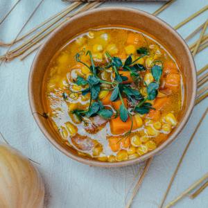Indo Chinese Sweet Corn Soup