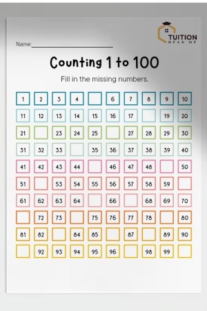 Worksheets: Counting Up To 100