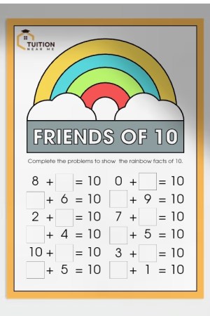 Worksheets: Friends of 10