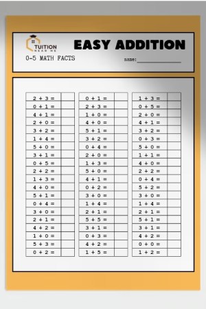 Worksheets: Easy Addition
