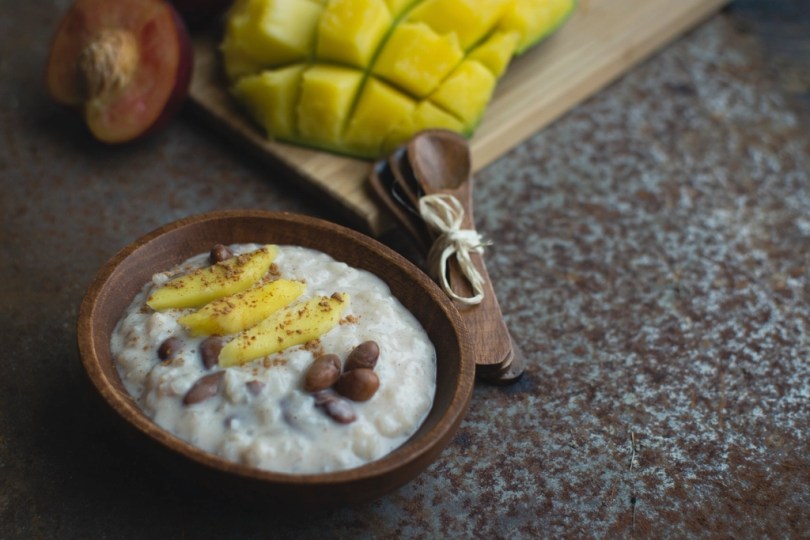 Exotic coconut porridge beans and