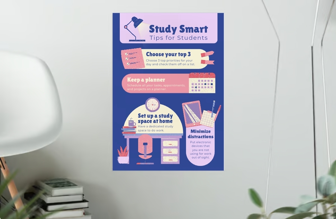 Poster: Study Smart Tips for Students