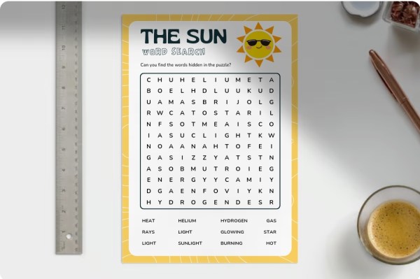 Sun Word Box Tuition Near Me: Sun Word Search