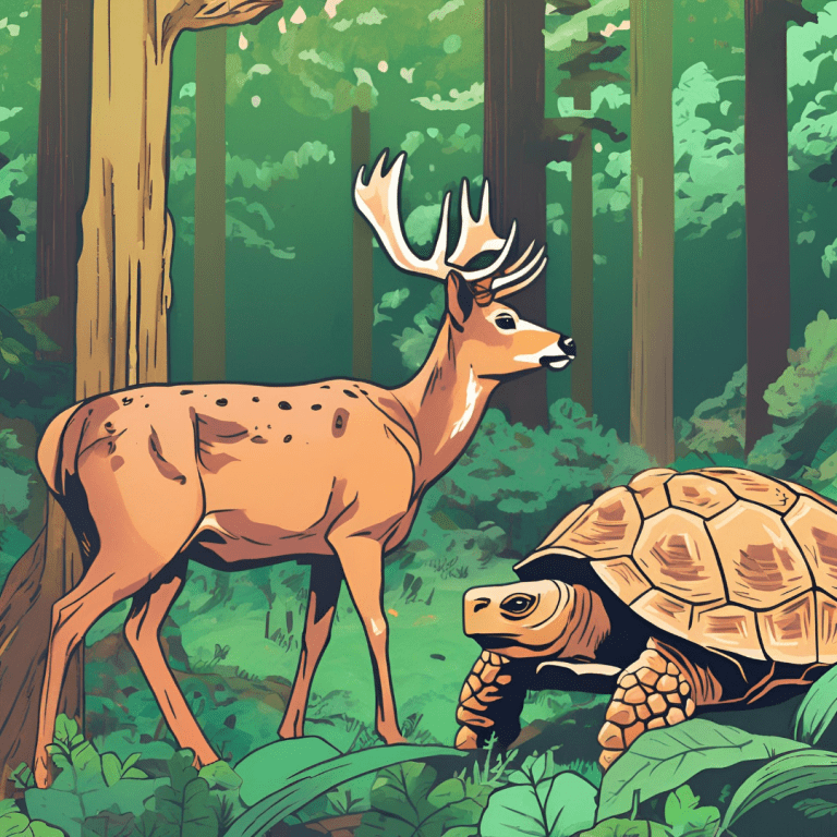 Free: The Curious Deer and the Kind Tortoise