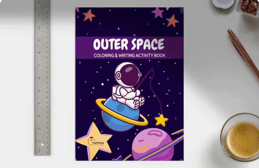 Outer Space - Coloring and Writing Activity Book