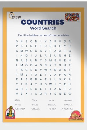 Countries Word Search