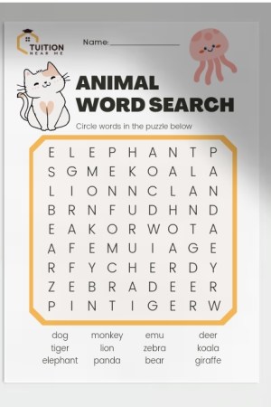 Animals Word Search