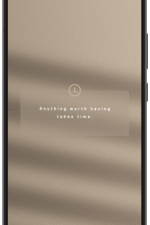 Anything worth having takes time