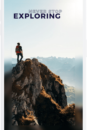 Never stop exploring