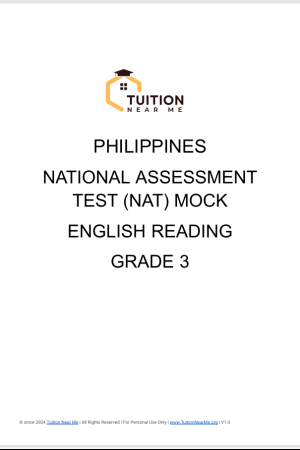 Philippines National Assessment Test (NAT) Mock English Reading Grade 3 V1.0