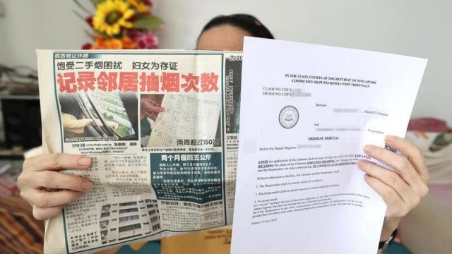 妇女获颁庭令 禁止楼下邻居家中吸烟