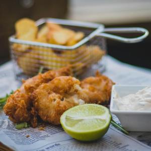 Cheese Fish and Chips