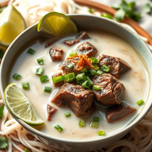 SOTO BETAWI: Savory Beef Soup With Coconut Milk