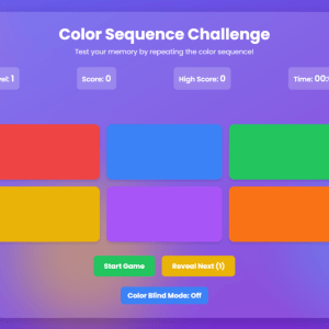 Color Sequence Challenge